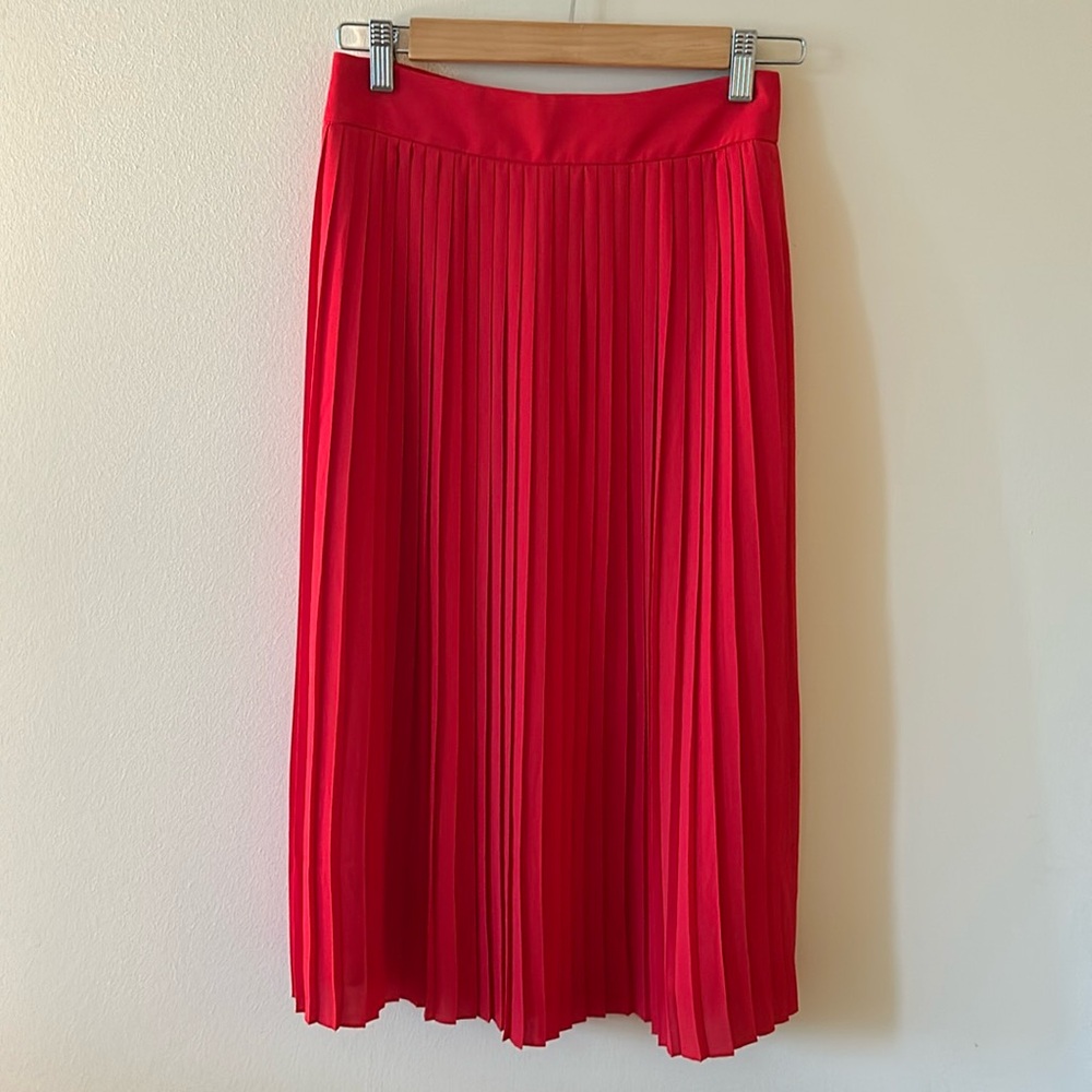 J Crew Red Skirt